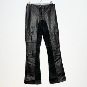 Bebe Vintage Y2K Soft Leather & Suede Pants 6